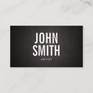 Simple Bold Text Artist Business Card