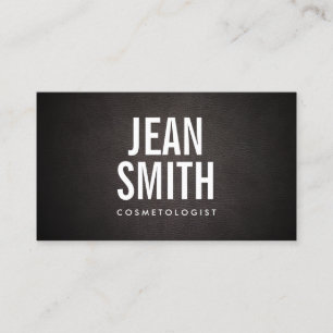 Simple Bold Text Cosmetologist Business Card