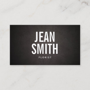 Simple Bold Text Florist Business Card