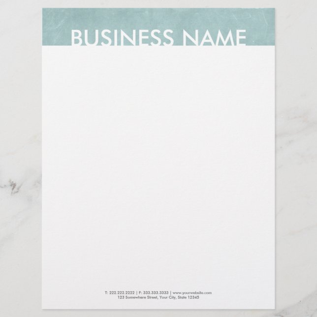 Simple Bold Text Letterhead Design (Front)