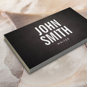 Simple Bold Text Writer Business Card