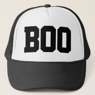 Simple “Boo” Halloween Trucker Hat