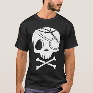 Simple Boo Spooky Halloween Skull T-Shirt