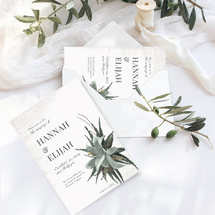Simple Botanical Earth Tones Invitation
