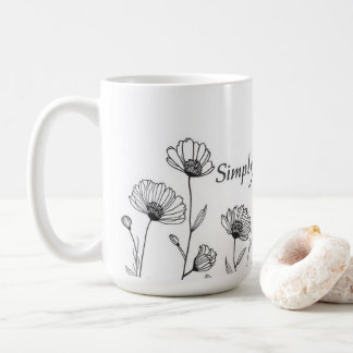 Simple Botanical Mom Neutral Gift Coffee Mug