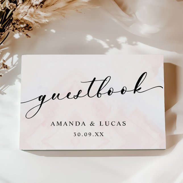 Simple Botanical Rustic Wedding Guest Book (Creator Uploaded)
