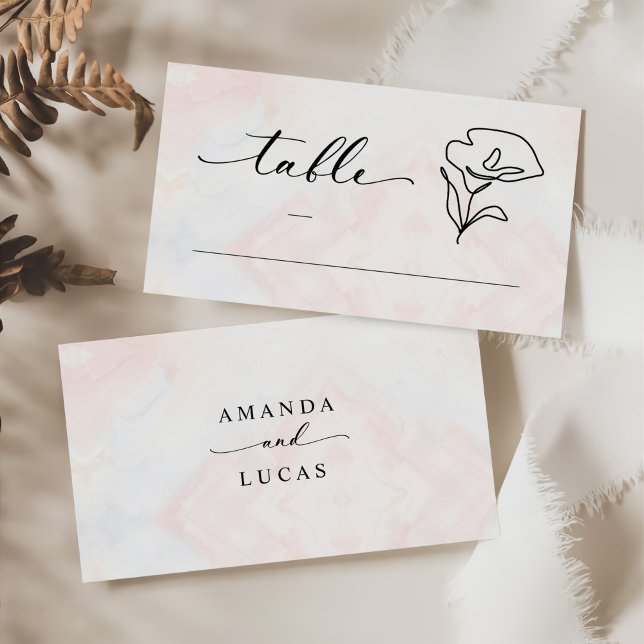 Simple Botanical Rustic Wedding Place Card (Creator Uploaded)