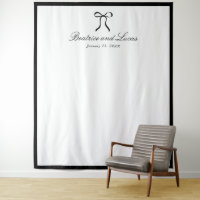 Simple Bow Classic Wedding Backdrop