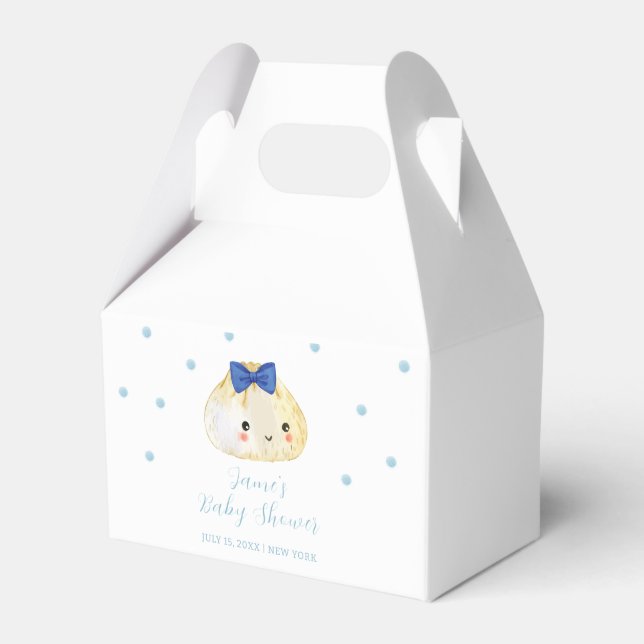 Simple Boy Little Dumpling Baby Shower  Favour Box (Front Side)