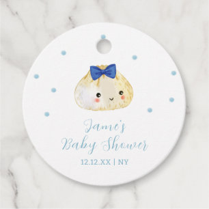 Simple Boy Little Dumpling Baby Shower  Favour Tags