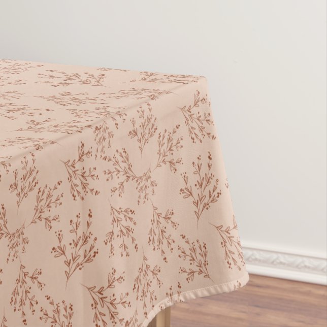 Simple Branches Fall Colour Palette | Cheek Peach Tablecloth (In Situ)