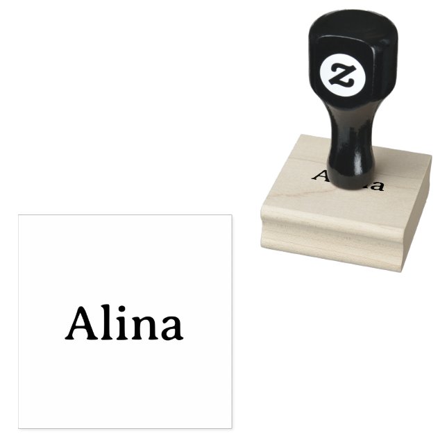 Simple Brand Promotion 2" x 2" Rubber Stamp (Stamped)