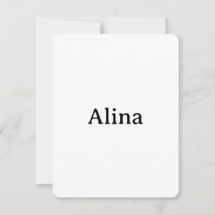 Simple Brand Promotion 4.25" x 5.5" Rounded Flat Thank You Card