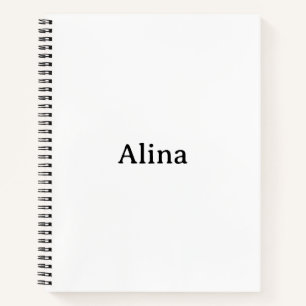 Simple Brand Promotion 8.5" x 11" Deluxe Spiral Notebook