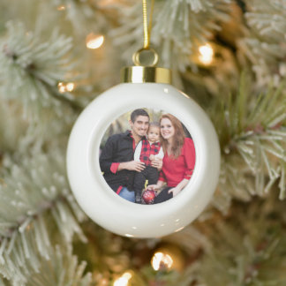 Simple Brand Promotion Ceramic Ball Christmas Ornament