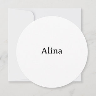 Simple Brand Promotion Circle 5.25" x 5.25" Invitation