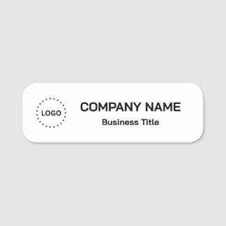 Simple Brand Promotion Employee  Name Tag