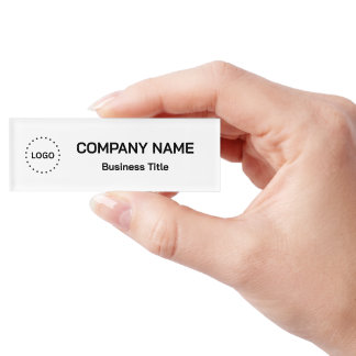 Simple Brand Promotion Employee  Name Tag