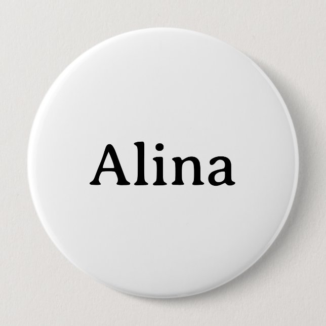 Simple Brand Promotion Huge 4" Round 10 Cm Round Badge (Front)