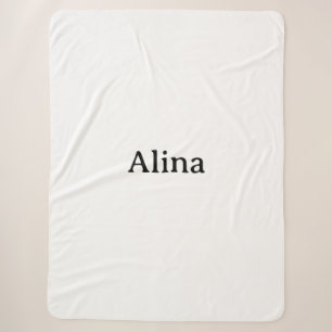 Simple Brand Promotion Large Sherpa Blanket