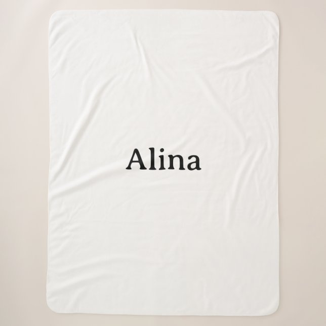 Simple Brand Promotion Large Sherpa Blanket (Front)