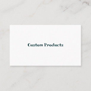 Simple Brand Promotion Light White Matte Business Card
