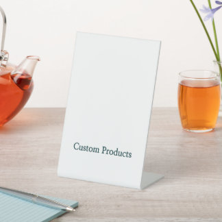 Simple Brand Promotion Plastic Pedestal Sign