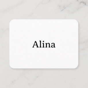Simple Brand Promotion Rounded 3.5"x2.5" Flat Place Card