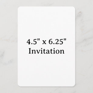 Simple Brand Promotion Rounded 4.5" x 6.25" Invitation