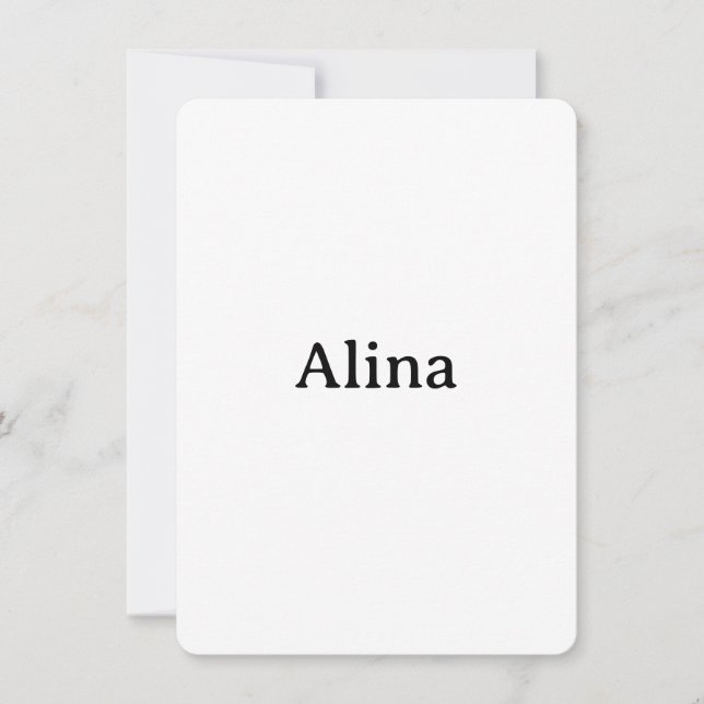 Simple Brand Promotion Rounded 4.5" x 6.25" Invitation (Front)