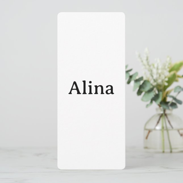Simple Brand Promotion Rounded 4" x 9.25" Invitation (Standing Front)