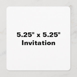 Simple Brand Promotion Rounded 5.25" x 5.25" Invitation