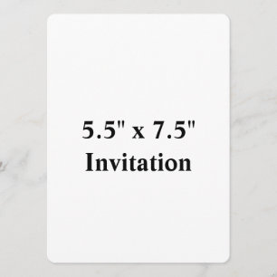 Simple Brand Promotion Rounded 5.5" x 7.5" Invitation