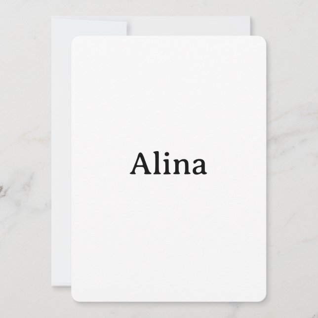 Simple Brand Promotion Rounded 5.5" x 7.5" Invitation (Front)