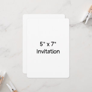 Simple Brand Promotion Rounded 5" x 7" Invitation