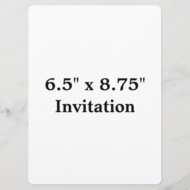 Simple Brand Promotion Rounded 6.5" x 8.75" Invitation (Front)