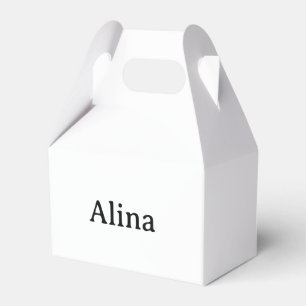 Simple Brand Promotion Small Gable 4"x2.5"x5" Favour Box