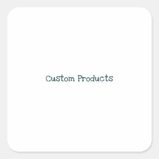 Simple Brand Promotion Square Sticker
