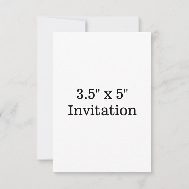 Simple Brand Promotion Squared 3.5" x 5" Invitation (Front)