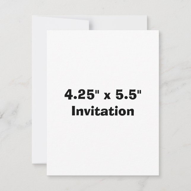 Simple Brand Promotion Squared 4.25" x 5.5"  Invitation (Front)