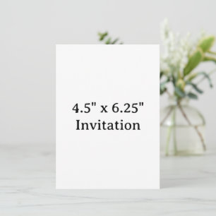Simple Brand Promotion Squared 4.5" x 6.25" Invitation