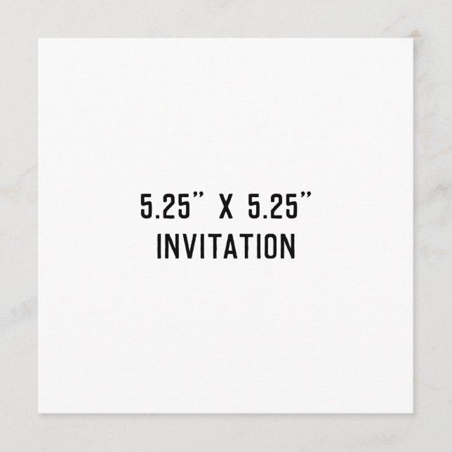 Simple Brand Promotion Squared 5.25" x 5.25" Invitation (Front)