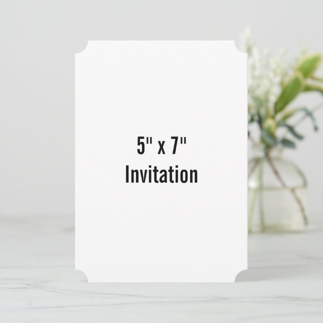Simple Brand Promotion Ticket 5" x 7"  Invitation (Standing Front)