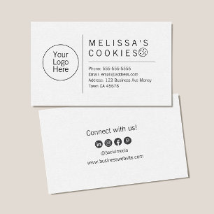 Simple Brand Ready Bakery Business Card