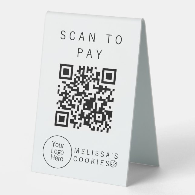 Simple Brand Ready Bakery Scan To Pay Sign (Front)