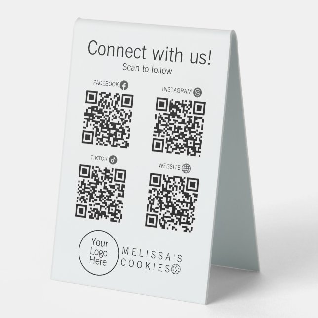 Simple Brand Ready Bakery Social Media Sign (Front)
