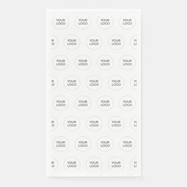 Simple Branded Custom Business Logo Promotional Napkin (Front)