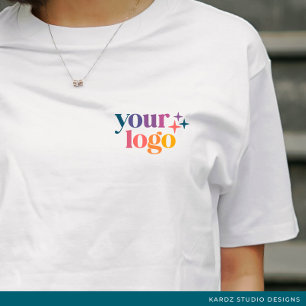 Simple Branded Employee Staff Logo T-Shirt