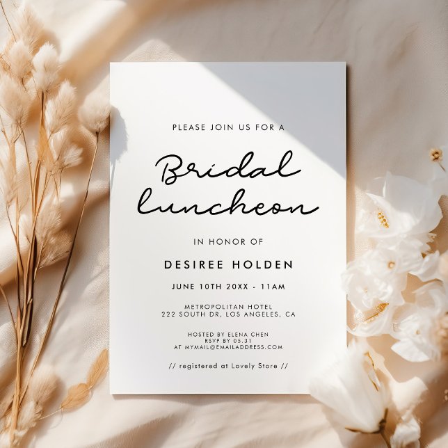 Simple Bridal luncheon Invitation (Creator Uploaded)