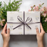Simple Bridal Shower Name/Date Wrapping Paper<br><div class="desc">Simple bridal shower name/date gift wrap. Cover your gift with this cute wrapping paper and let her know how special she is today. You can easily personalise this gift wrap by changing the name and the text as you wish. This wrapping paper is also suitable for other events gifts. Feel...</div>